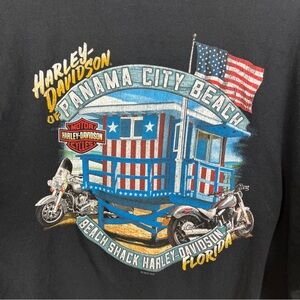 Harley Davidson Florida Tshirt HD Biker Double sided Panama City Beach 2XL 2017